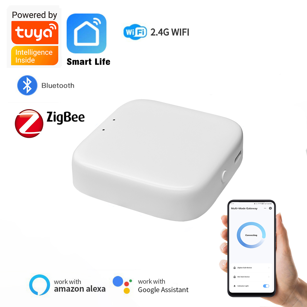 Smart Home Hub Device - Zigbee Gateway Tuya Devices Bluetooth Wired