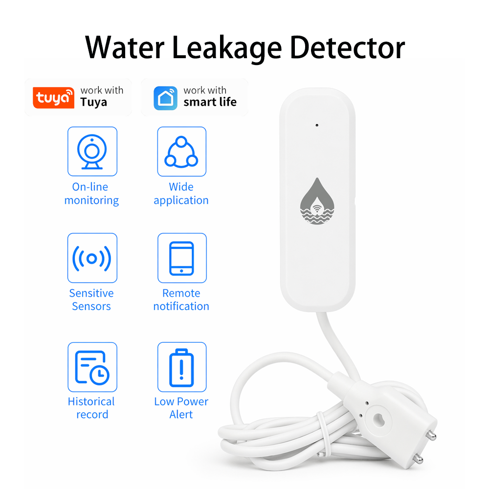 Smart Home Energy Monitor - YFK WiFi/Zigbee Water Leakage Alarm Sensor
