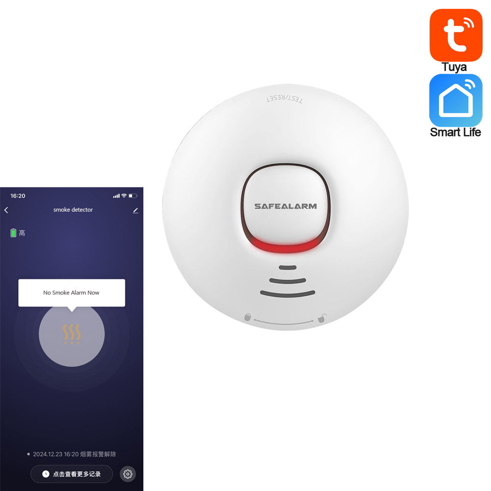 Smart Home Notifications - 1Pcs Fire Alarm Smoke Detector Built