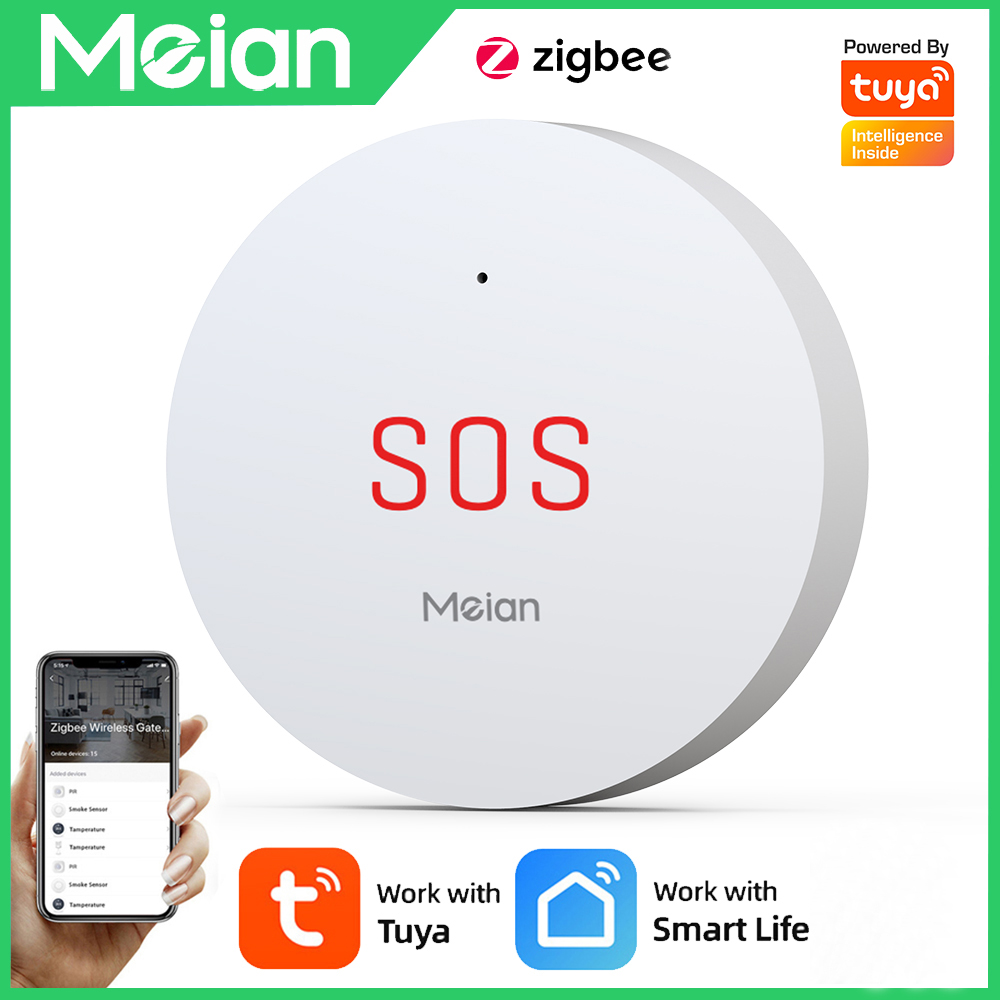 Smart Home Automation System - Meian Zigbee Tuya SOS Emergency Button