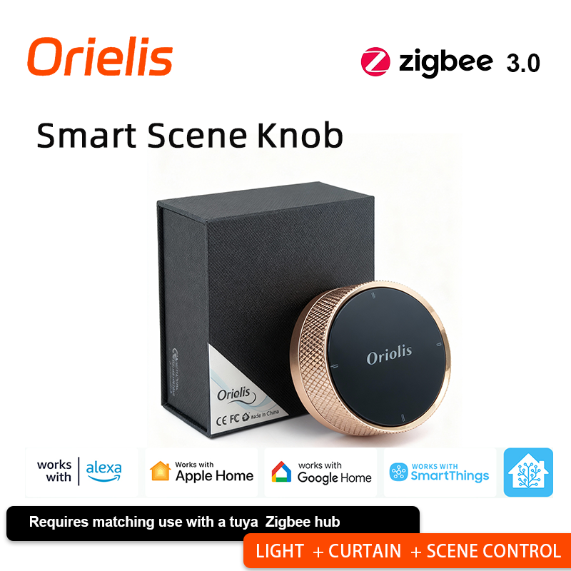 Smart Home Z Wave - ORIELIS Tuya Zigbee Smart Scene Knob