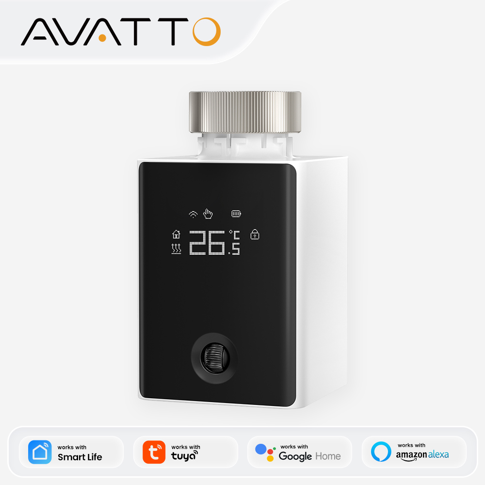 Smart Home Thermostat - AVATTO ZigBee 3.0 Smart TRV Thermostatic