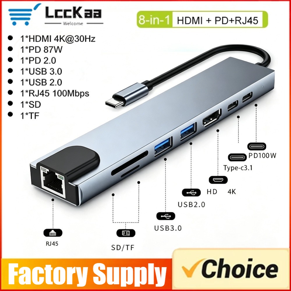 Smart Home Hub 2 - 8In1/2 7in1/2 USB C Hub Type