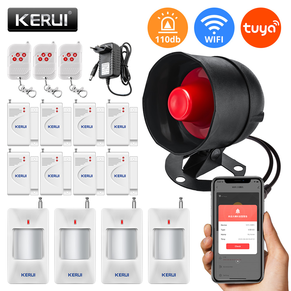 Smart Home Automation System - KERUI Tuya WIFI Loudly Speaker High