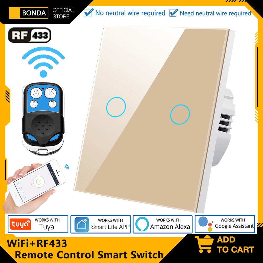 Smart Home Integration - Tuya EU WiFi+RF433 Smart Remote control