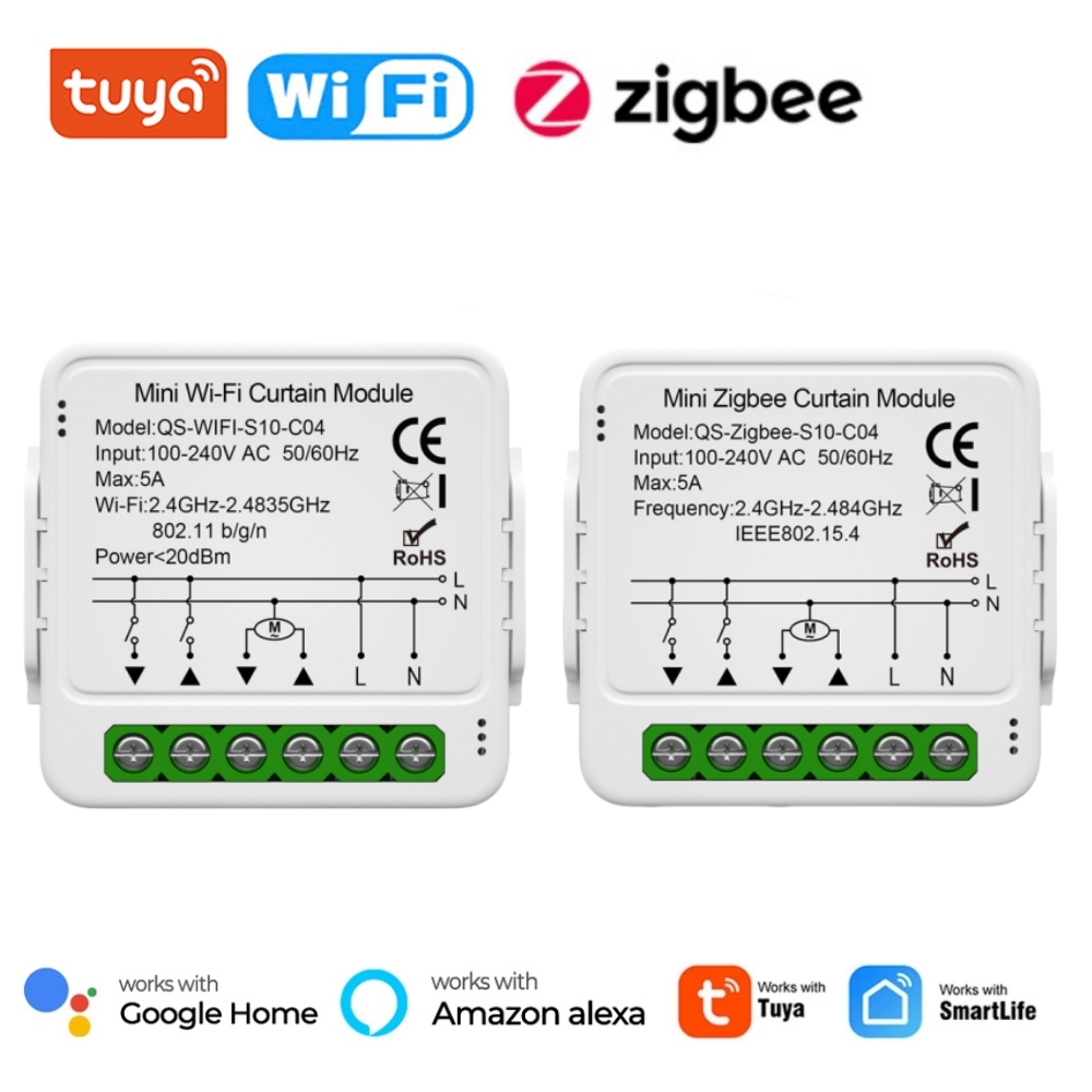Smart Home Z Wave - Tuya WiFi Zigbee Smart Curtain Switch