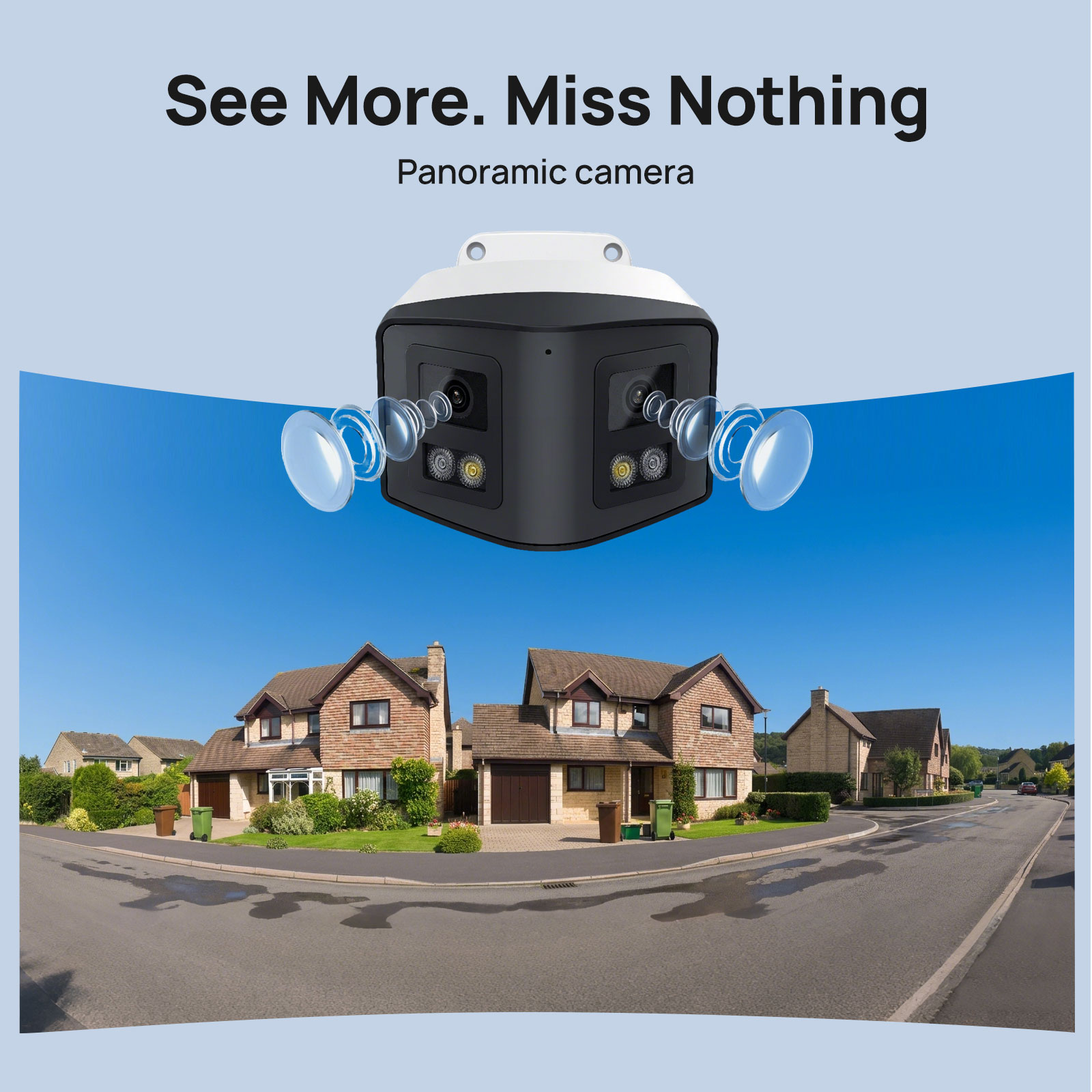 VIKYLIN 170° Panoramic Securit - Smart Home Notifications ulasan dan harga