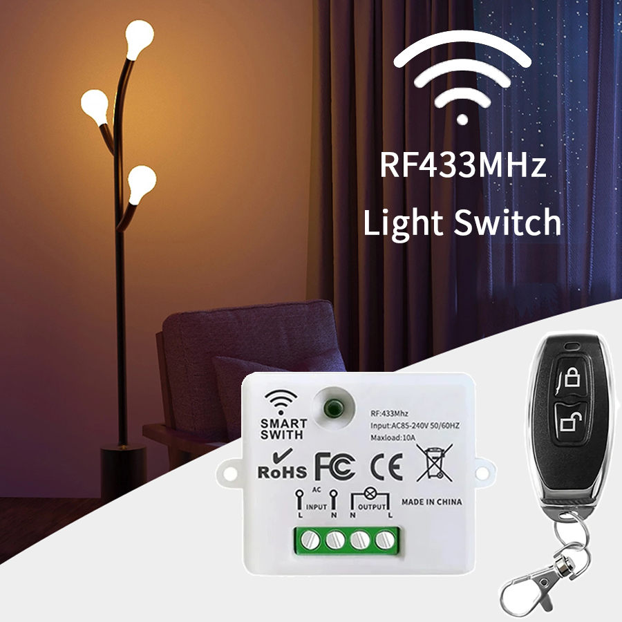 RF 433MHz Wireless Remote Cont - Smart Home Integration ulasan dan harga