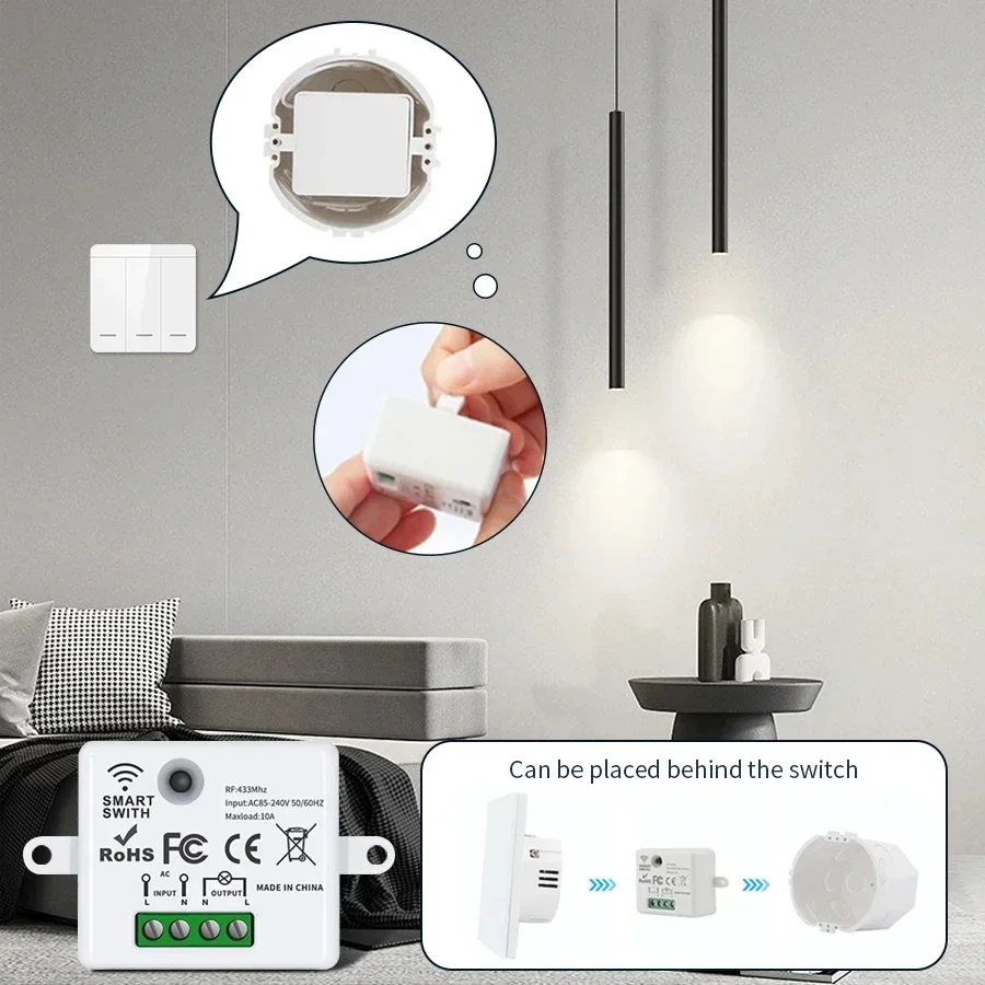 RF 433MHz Wireless Remote Cont - Smart Home Integration ulasan dan harga