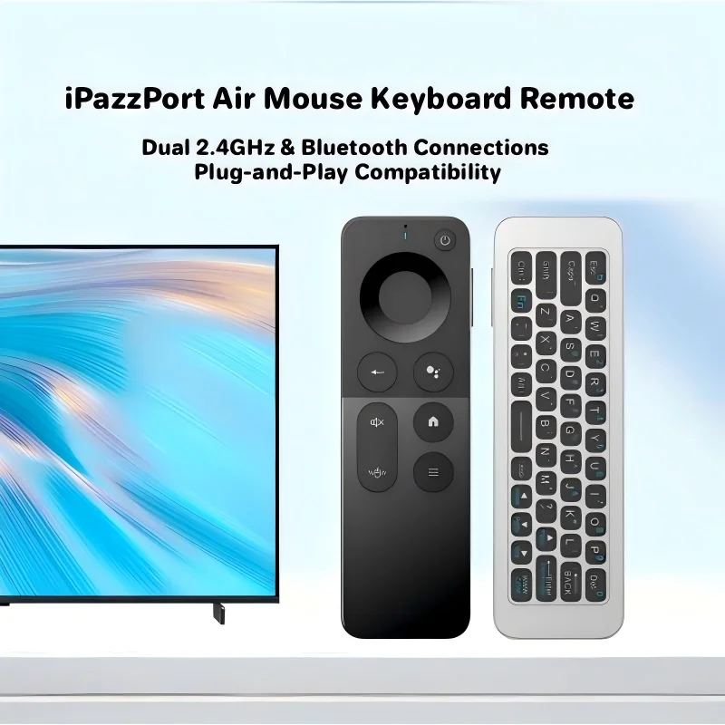 IPazzPort 2.4G & Bluetooth Min - Smart Home Keyboard ulasan dan harga