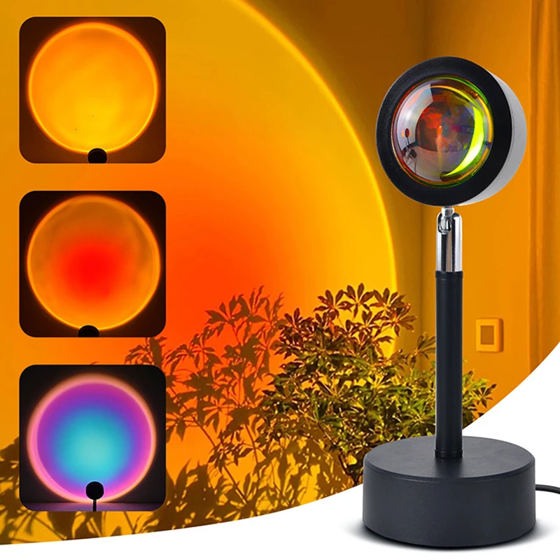 Smart LED Sunset Lamp Colorful - Smart Home Integration ulasan dan harga