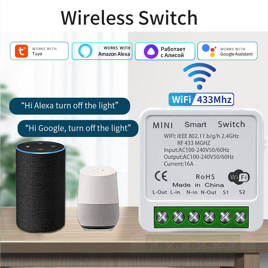 16A 20A WiFi Smart Switch 2-Wa - Smart Home Integration ulasan dan harga