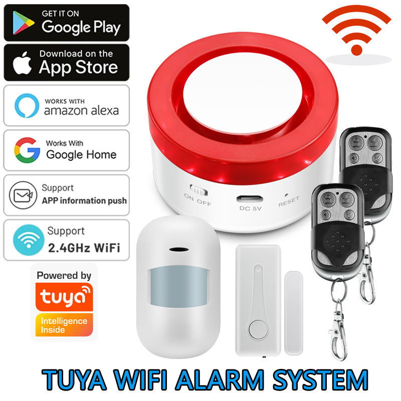 WiFi Tuya Home Alarm System 12 - Smart Home Automation System ulasan dan harga