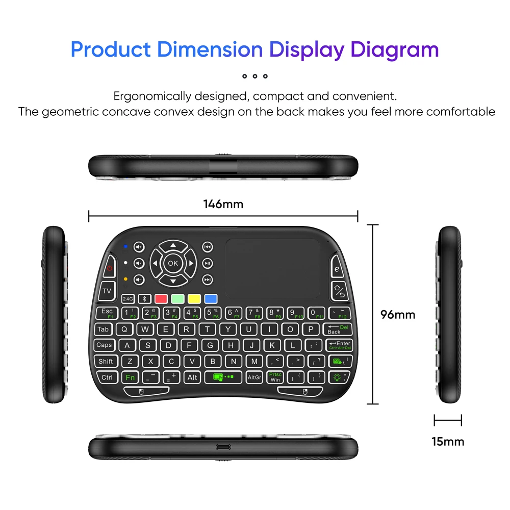 Mini Keyboard Gyroscope Dual M - Smart Home Keyboard ulasan dan harga