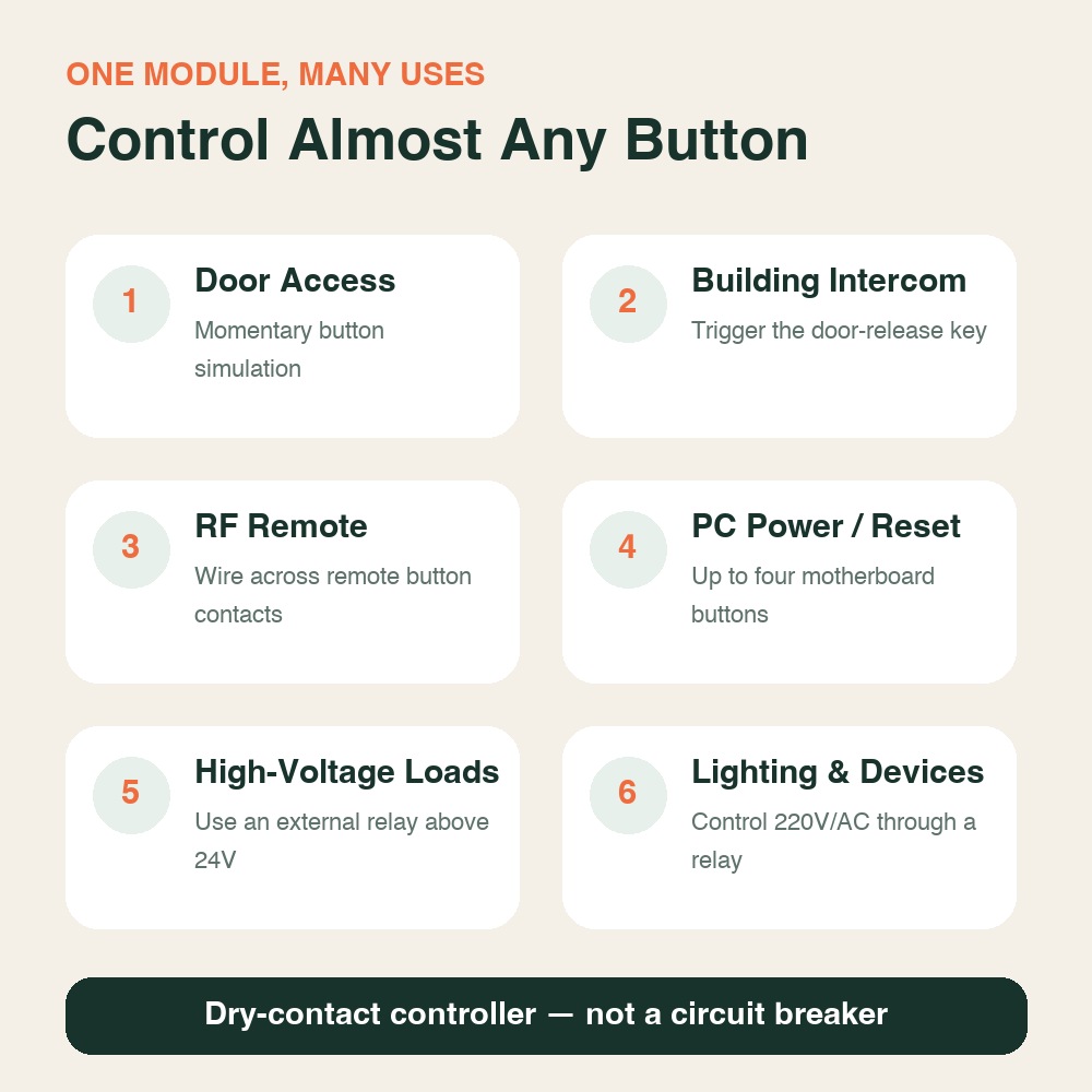 4CH Smart Dry Contact Switch C - Smart Home Hub Samsung ulasan dan harga