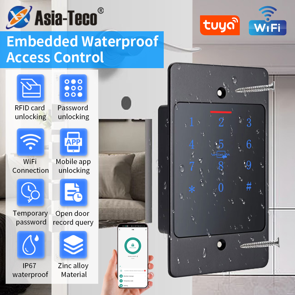 WiFi Tuya Smart Door Lock Keyb - Smart Home Keyboard ulasan dan harga