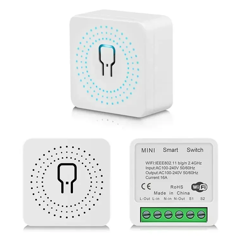 16A Tuya WiFi Smart Switch 2-w - Smart Home Energy Monitor ulasan dan harga