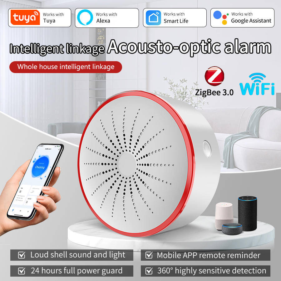 Tuya WiFi ZigBee Smart Alarm S - Smart Home Automation System ulasan dan harga