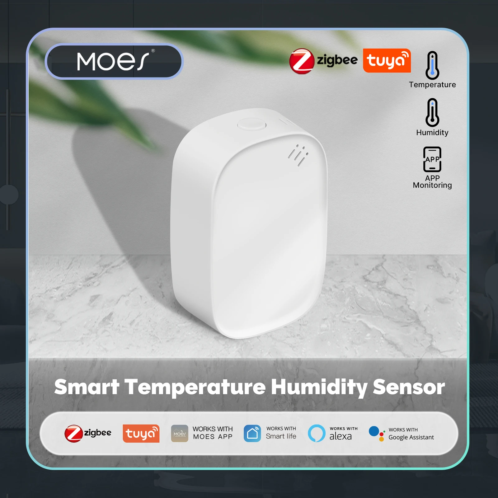 MOES Tuya Zigbee Smart Tempera - Smart Home Energy Monitor ulasan dan harga