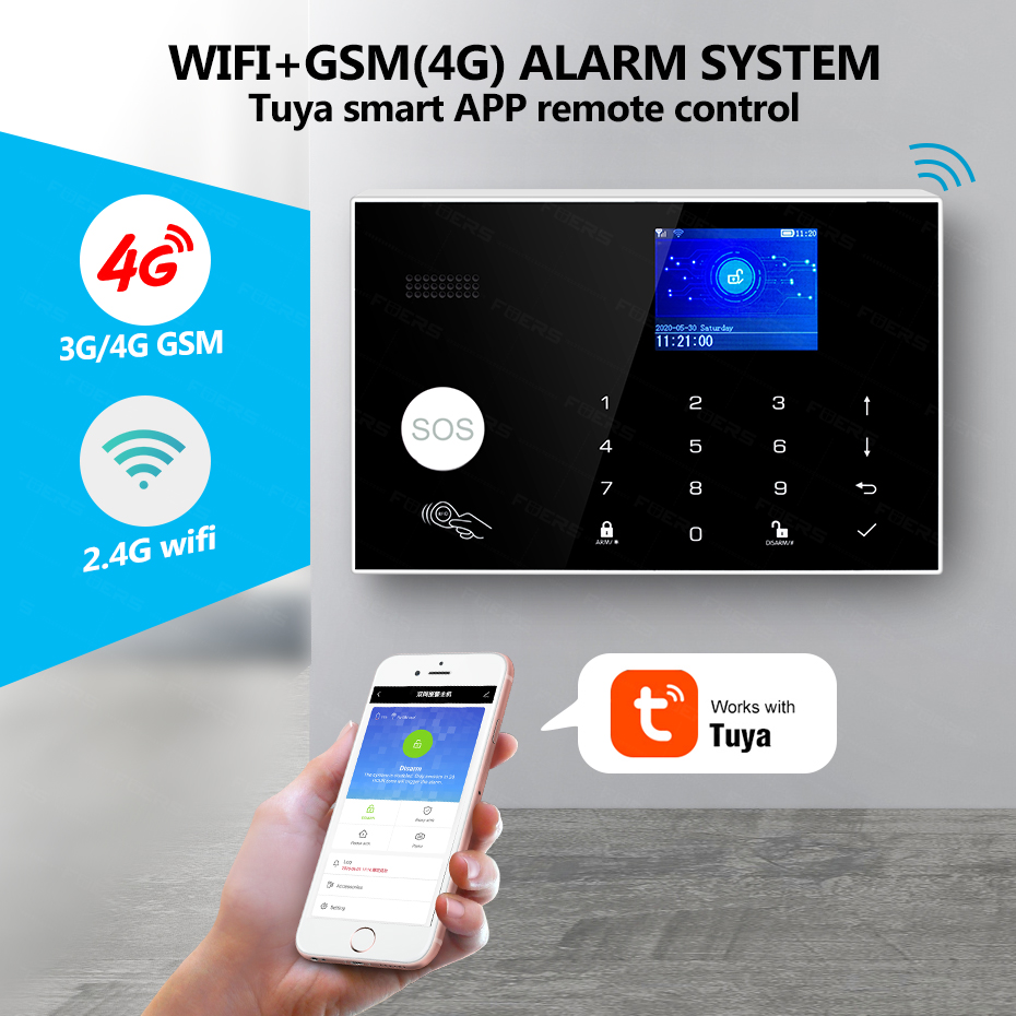 KERUI WiFi+4G Home Alarm with  - Smart Home Keyboard ulasan dan harga