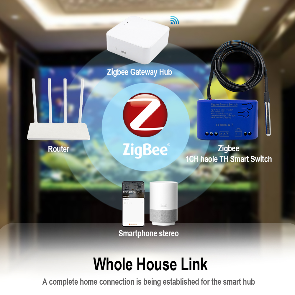 Zigbee Temperature Smart Switc - Smart Home Z Wave ulasan dan harga