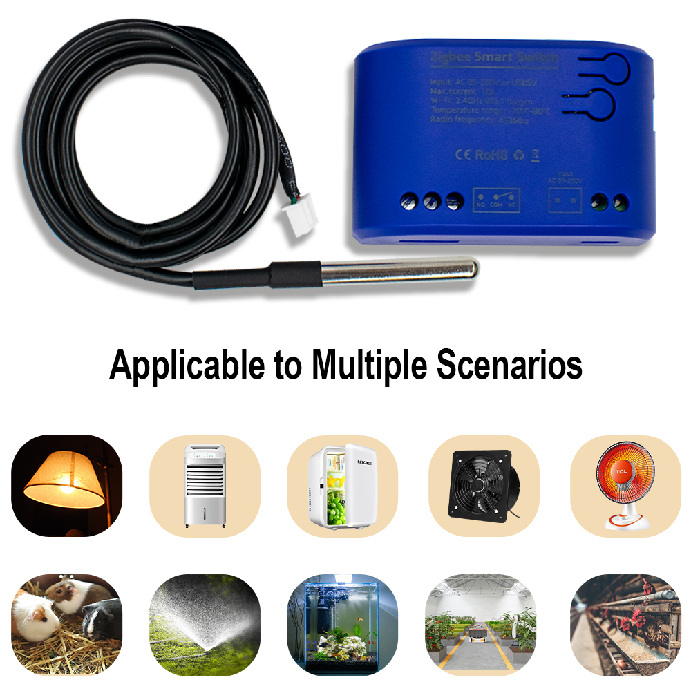 Zigbee Temperature Smart Switc - Smart Home Z Wave ulasan dan harga