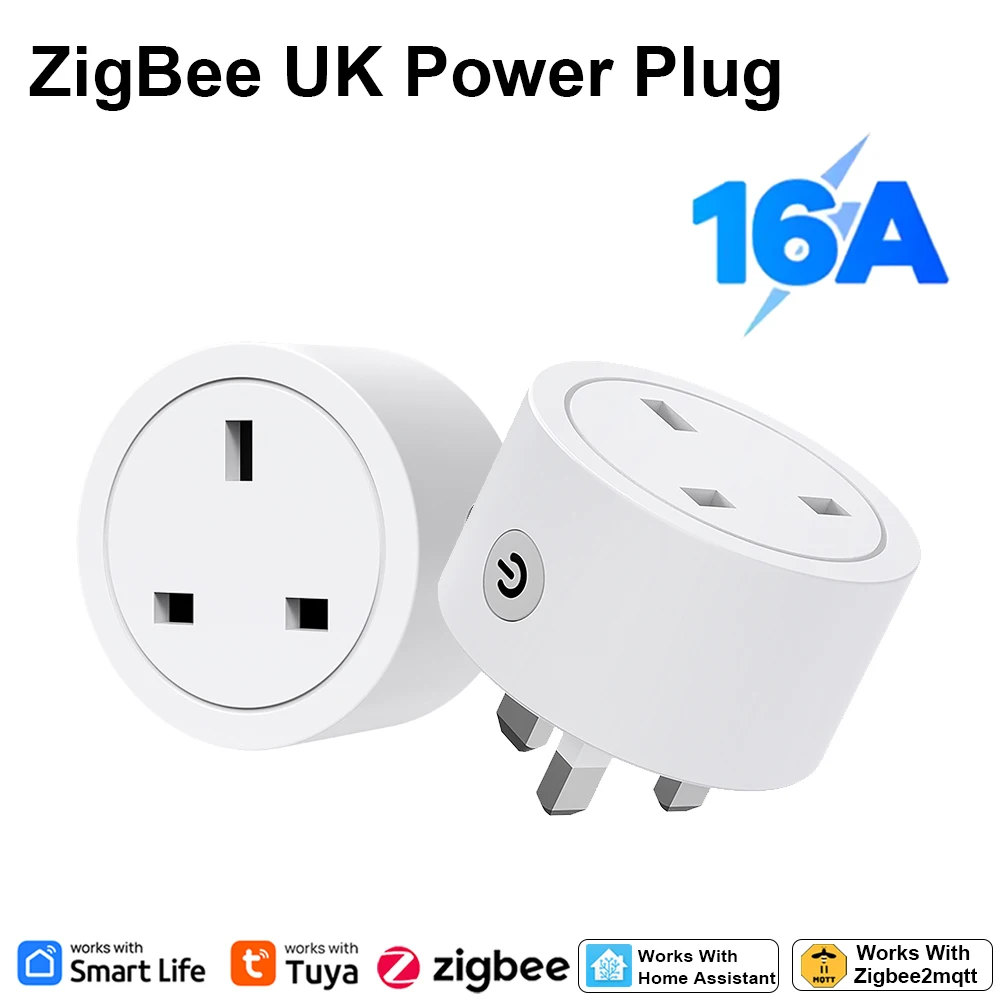 Zigbee Smart Plug 16A UK Socke - Smart Home Energy Monitor ulasan dan harga