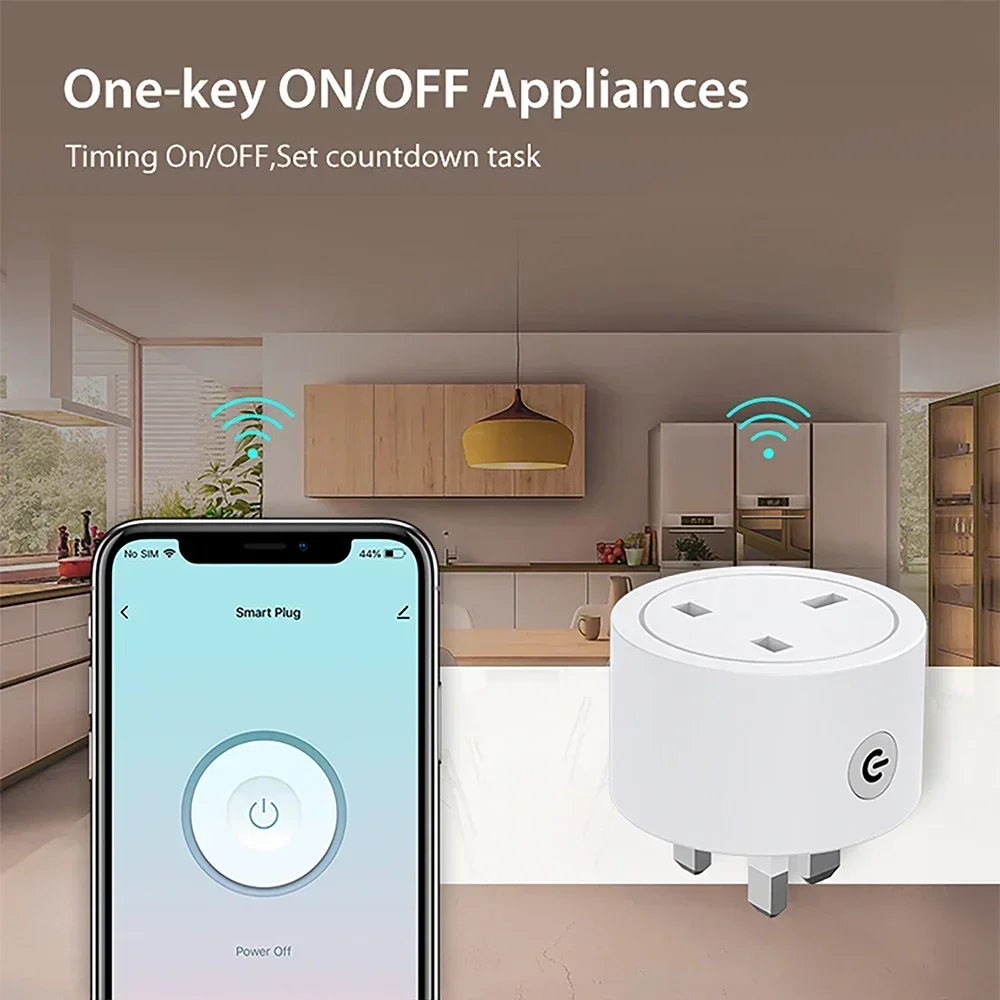 Zigbee Smart Plug 16A UK Socke - Smart Home Energy Monitor ulasan dan harga