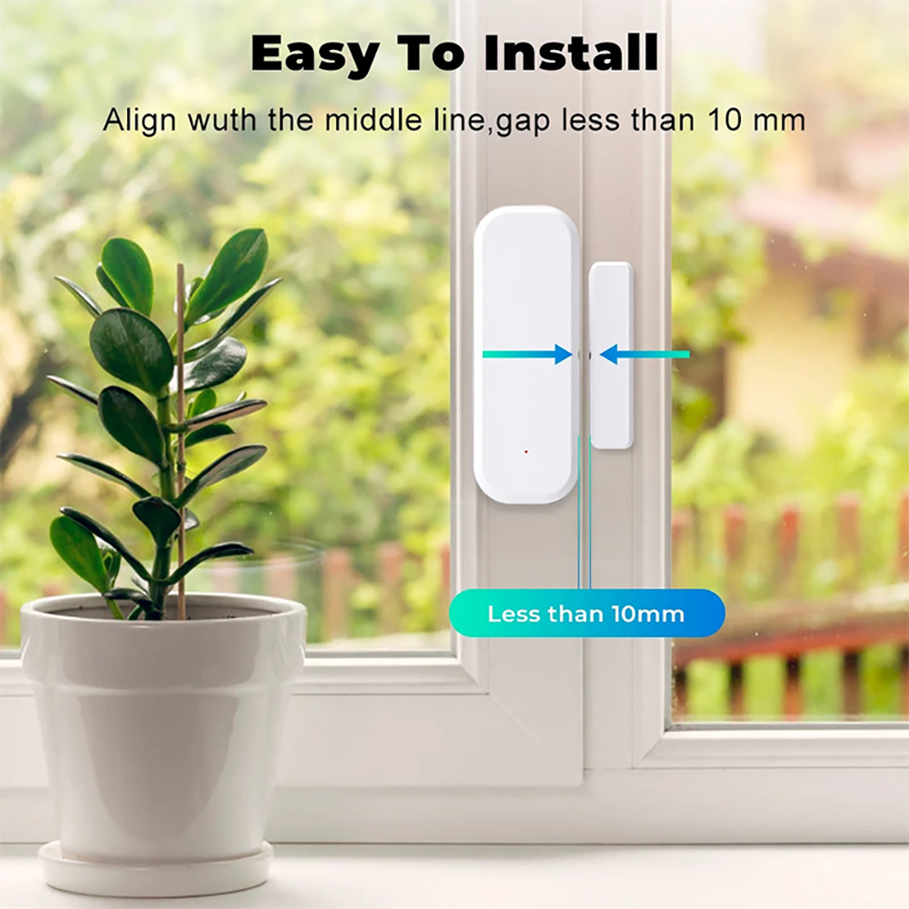 Tuya WiFi Smart Door Window Se - Smart Home Automation System ulasan dan harga