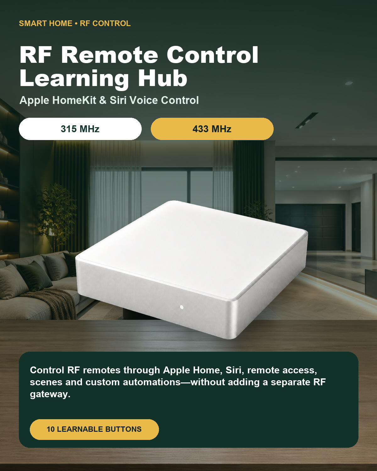 315/433MHz RF Remote Control L - Smart Home Hub Samsung ulasan dan harga