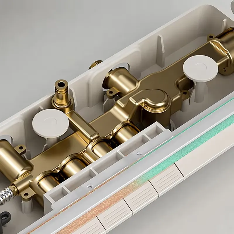Brass Digital Waterfall Shower - Smart Home Thermostat ulasan dan harga
