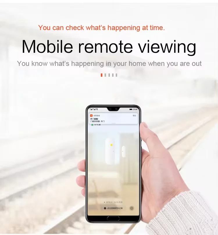 Tuya Smart WiFi Door Sensor Sm - Smart Home Notifications ulasan dan harga