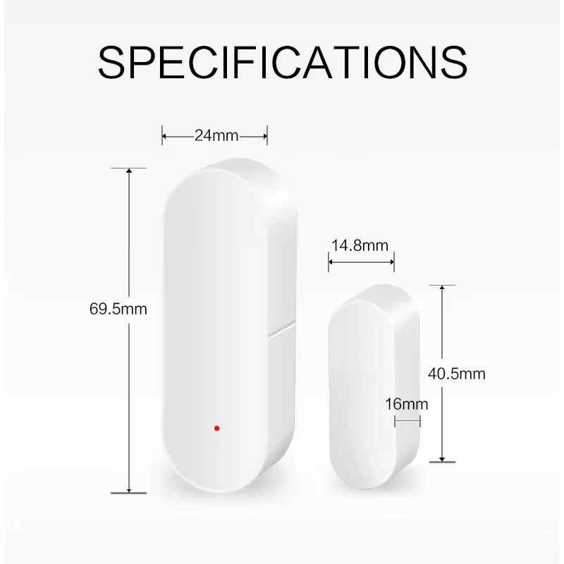 Tuya Smart WiFi Door Sensor Sm - Smart Home Notifications ulasan dan harga