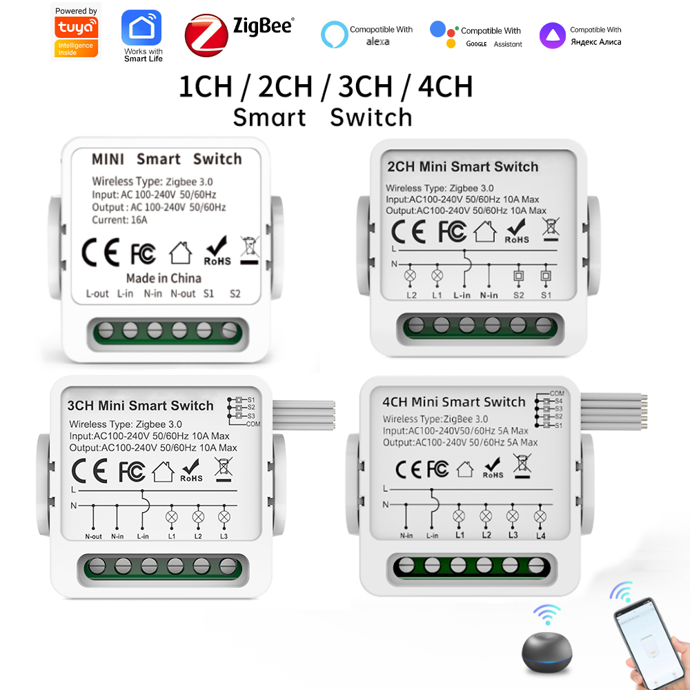 Tuya Zigbee 3.0 Smart Switch 1 - Smart Home Z Wave ulasan dan harga