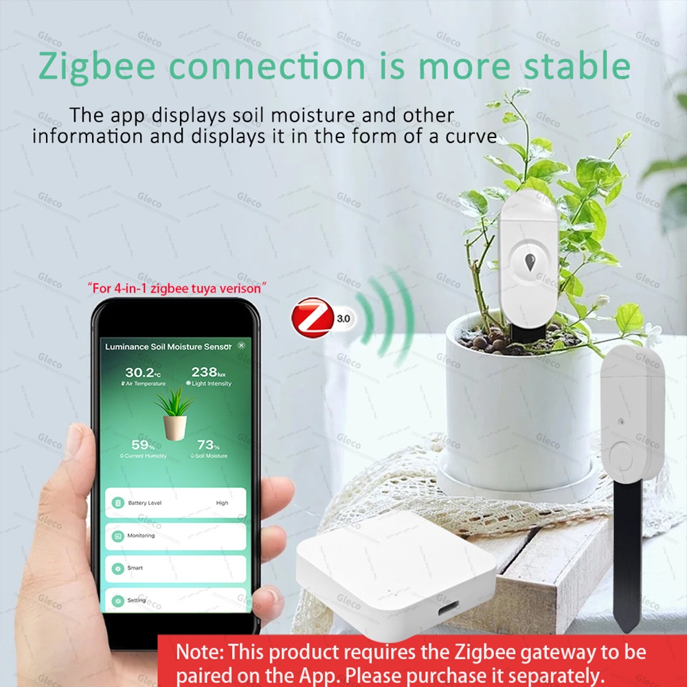 Zigbee Soil Moisture Sensor Me - Smart Home Energy Monitor ulasan dan harga