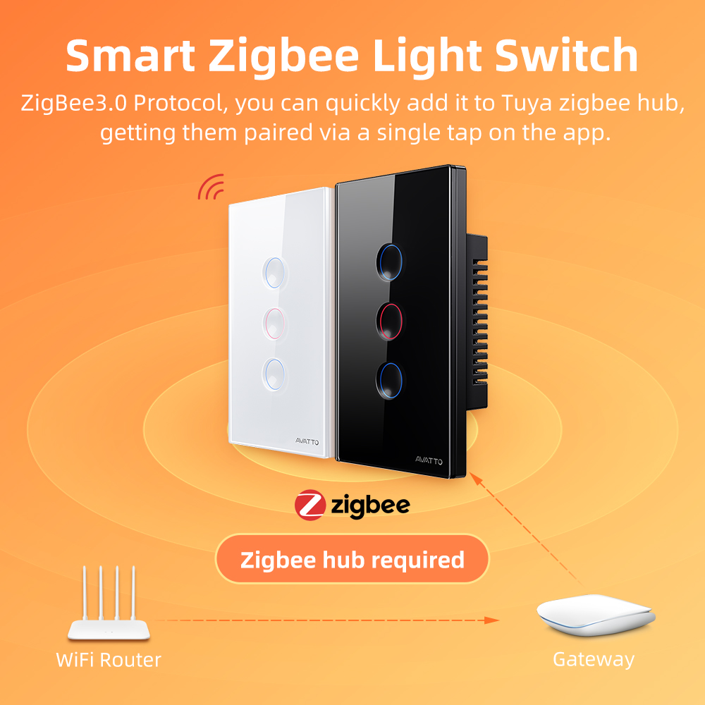 AVATTO 1/2/3/4 Gang ZigBee Sma - Smart Home Z Wave ulasan dan harga