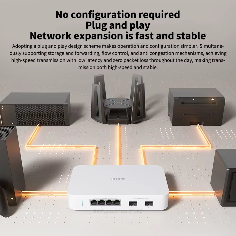NEW Xiaomi 10G Ethernet Switch - Smart Home Hub 2 ulasan dan harga