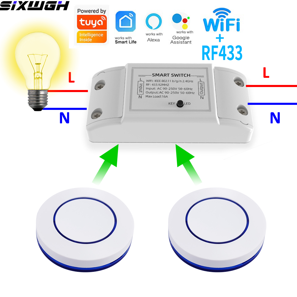 16A WiFi Tuya Smart Switch Wir - Smart Home Integration ulasan dan harga