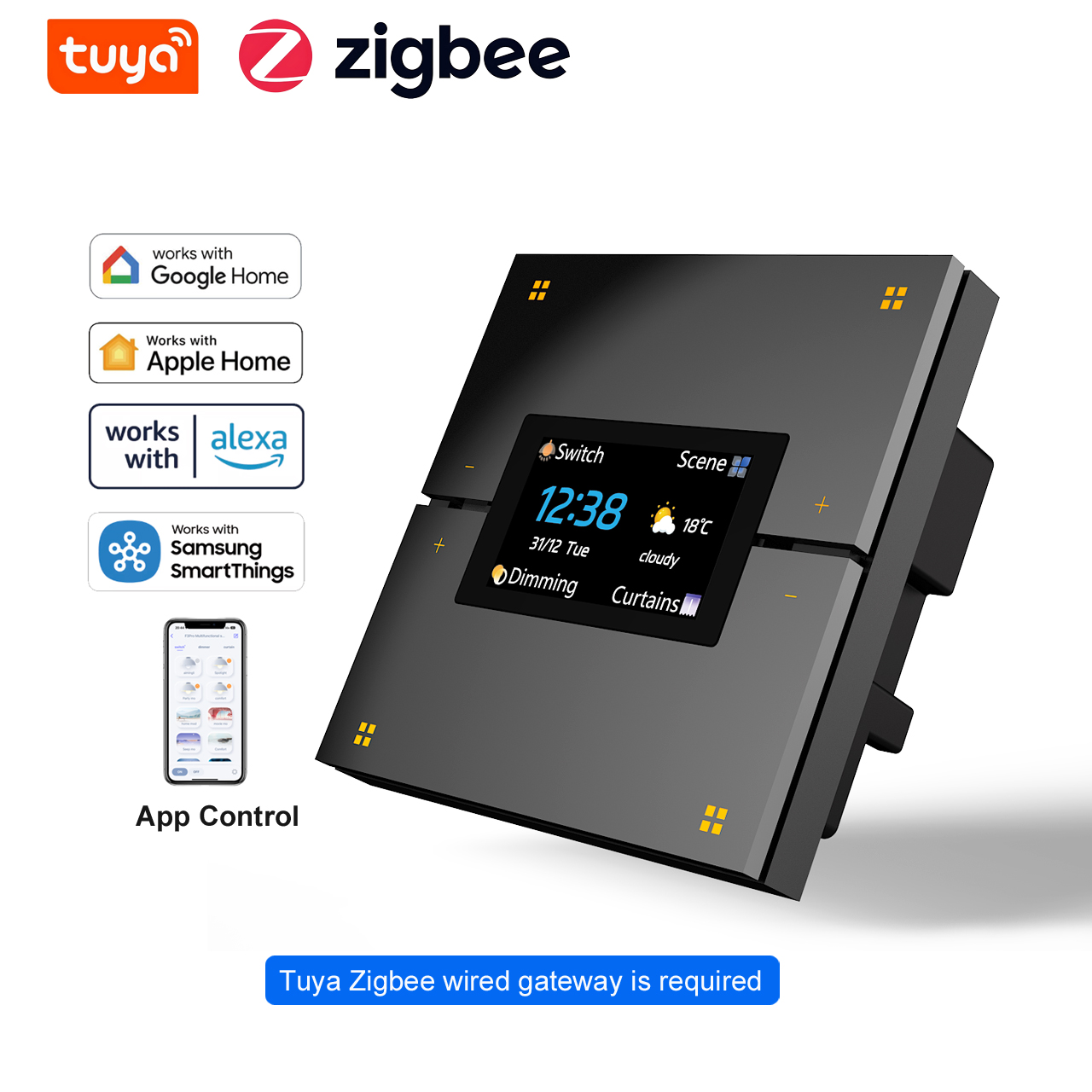 M9 Pro 8-Button UK Tuya Smart  - Smart Home Display ulasan dan harga