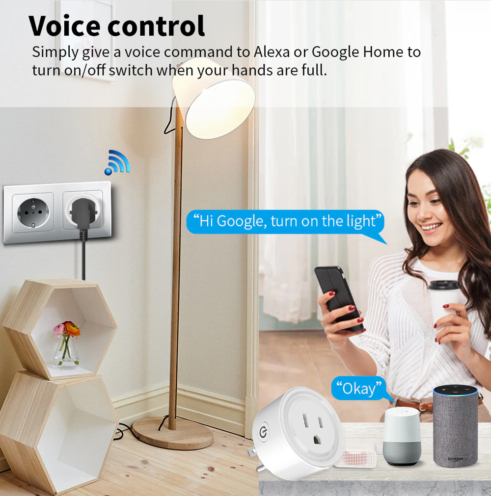 Tuya WiFi Or Zigbee Smart Sock - Smart Home Energy Monitor ulasan dan harga
