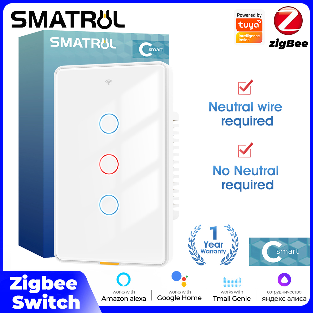 Tuya Zigbee Smart Light Touch  - Smart Home Z Wave ulasan dan harga