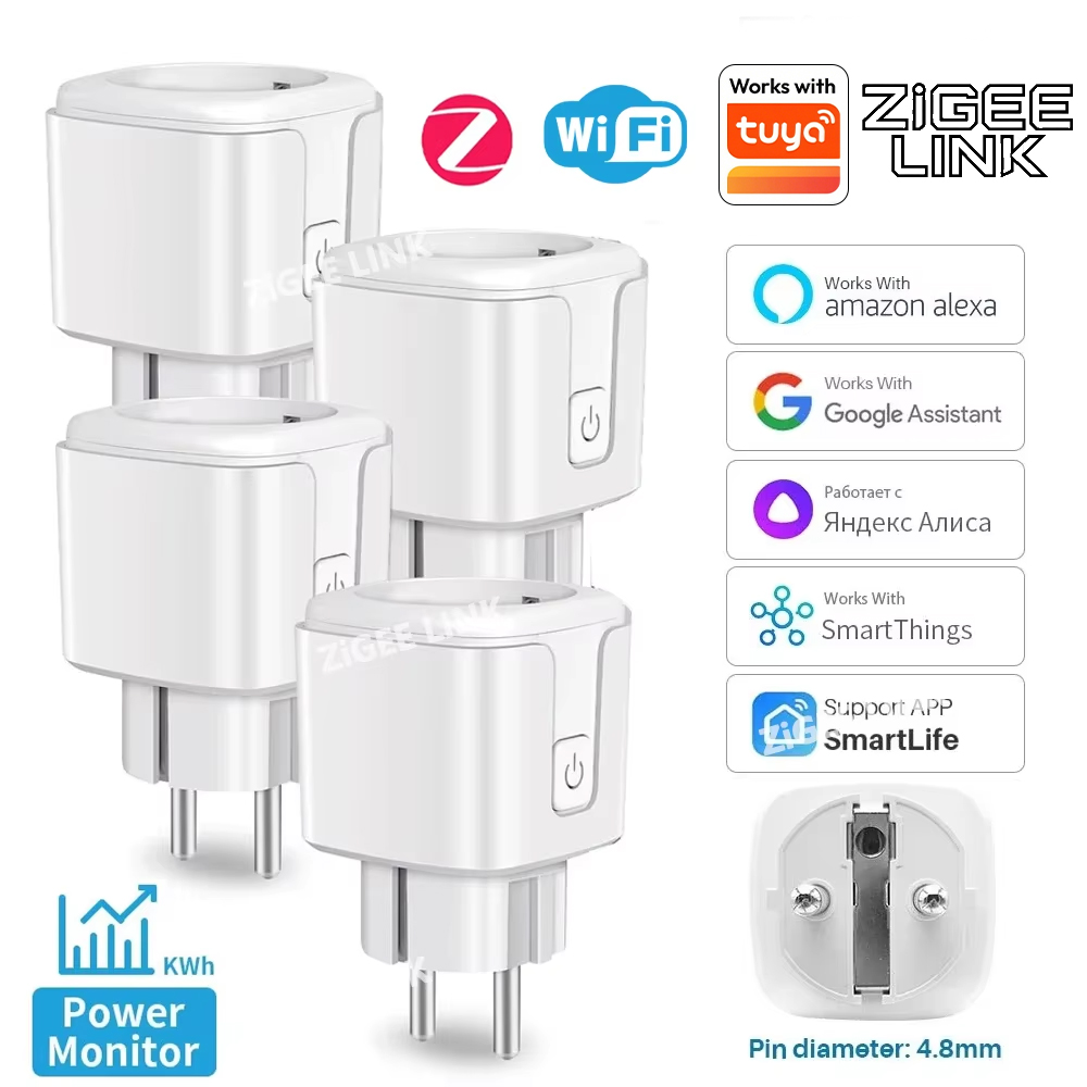 ZigBee EU Plug 16A/20A Smart P - Smart Home Energy Monitor ulasan dan harga