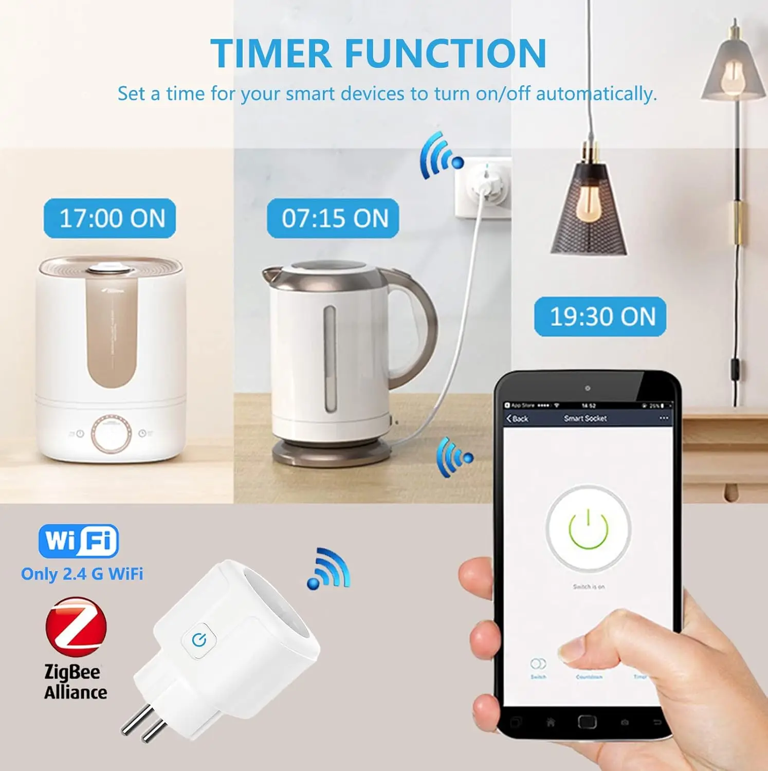 ZigBee EU Plug 16A/20A Smart P - Smart Home Energy Monitor ulasan dan harga