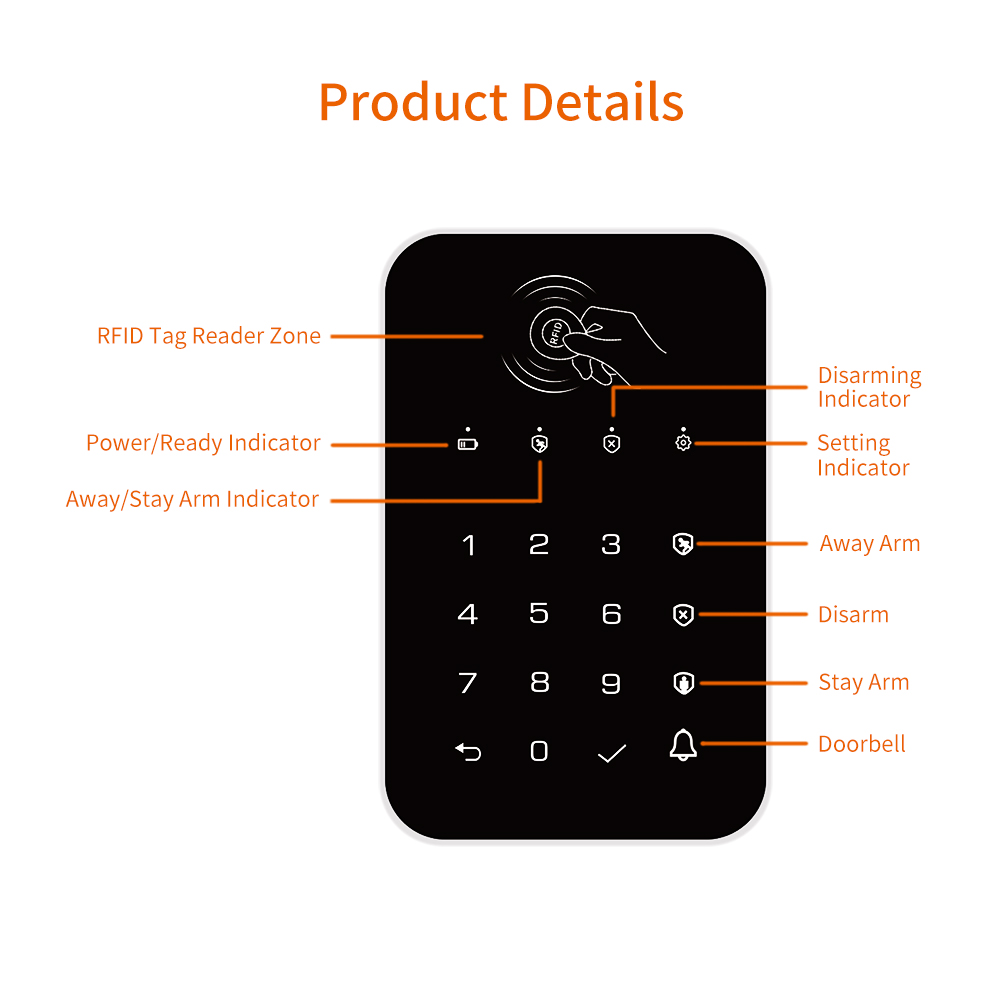 Staniot 433Mhz Wireless Touch  - Smart Home Keyboard ulasan dan harga