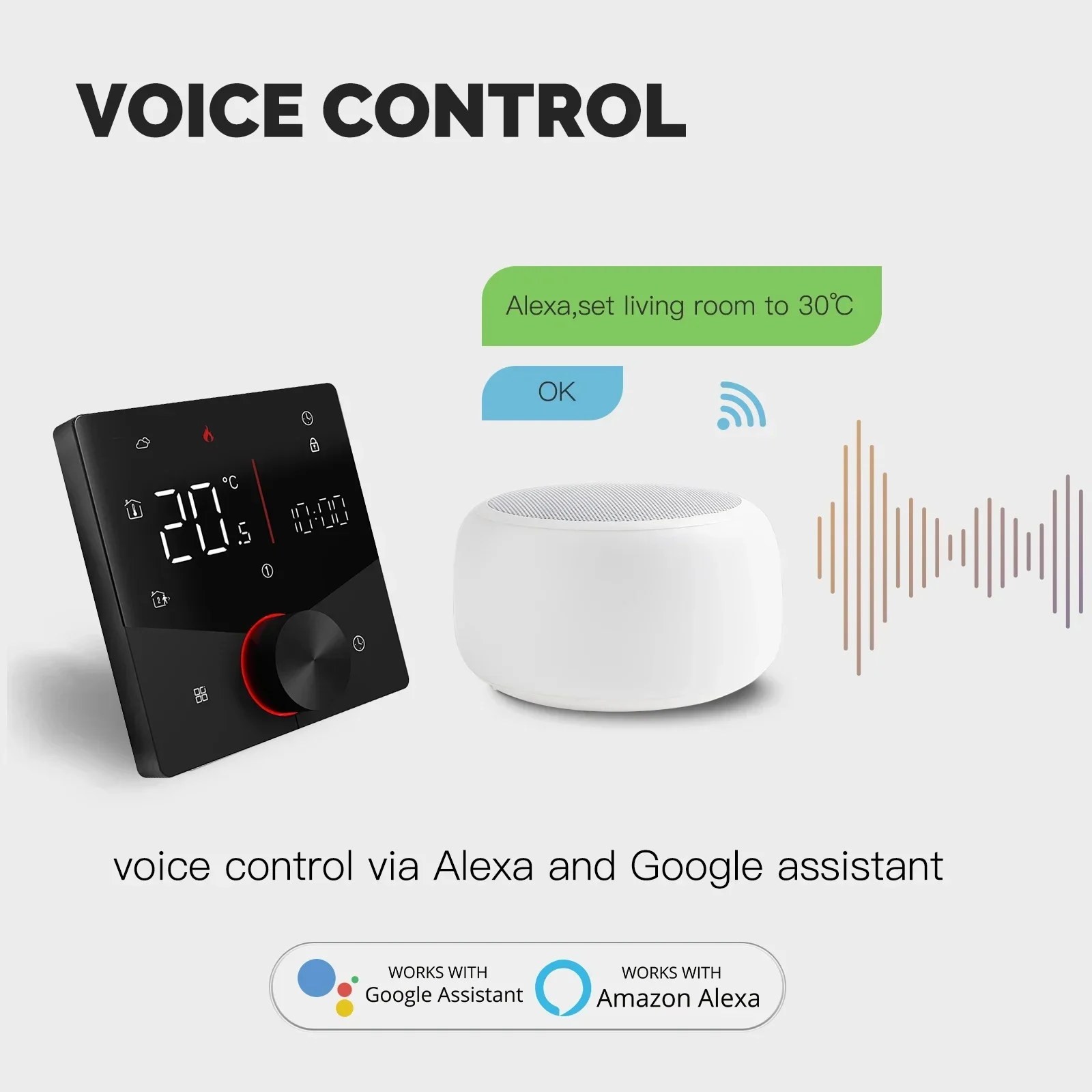 MOES Tuya WiFi Smart Knob Ther - Smart Home Thermostat ulasan dan harga