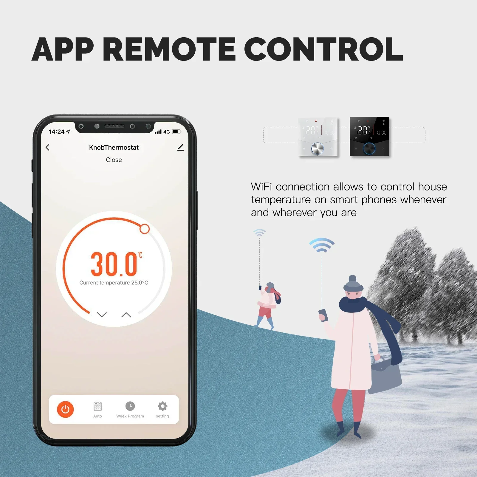 MOES Tuya WiFi Smart Knob Ther - Smart Home Thermostat ulasan dan harga