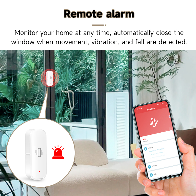Tuya WiFi Smart Vibration Sens - Smart Home Notifications ulasan dan harga