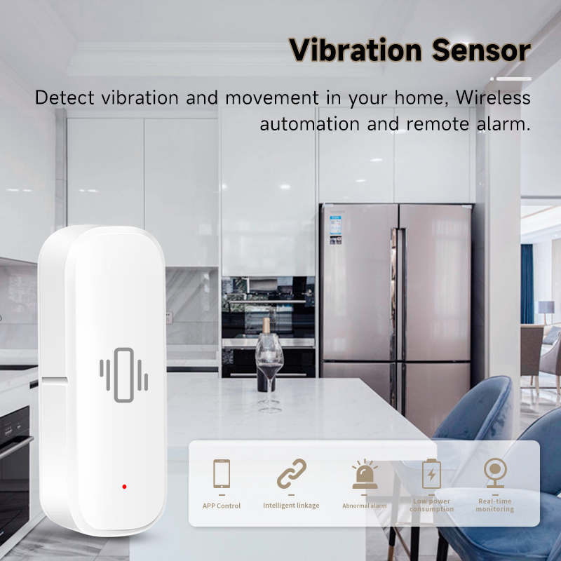 Tuya WiFi Smart Vibration Sens - Smart Home Notifications ulasan dan harga