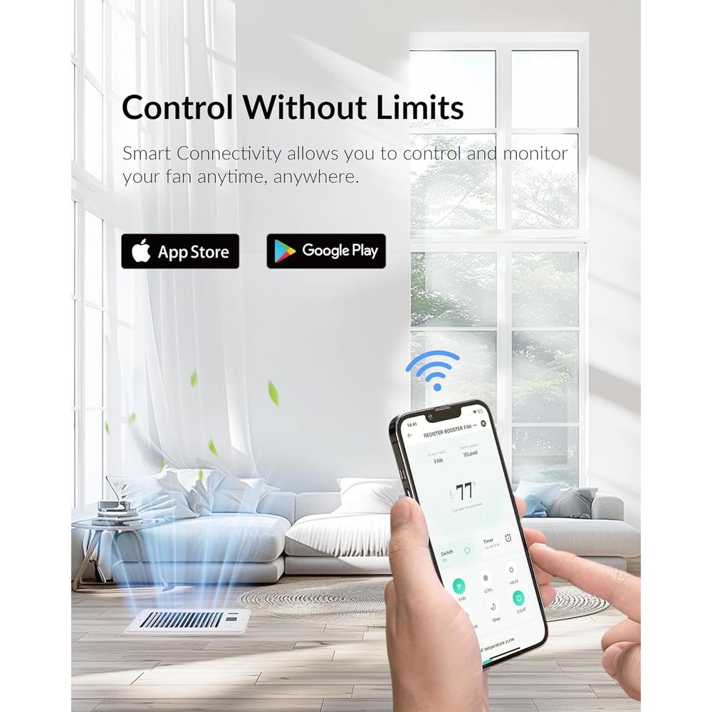 Super Quiet Register Booster F - Wifi Thermostat ulasan dan harga