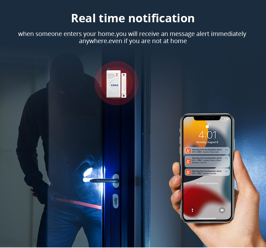 KERUI Tuya WIFI Loudly Speaker - Smart Home Automation System ulasan dan harga